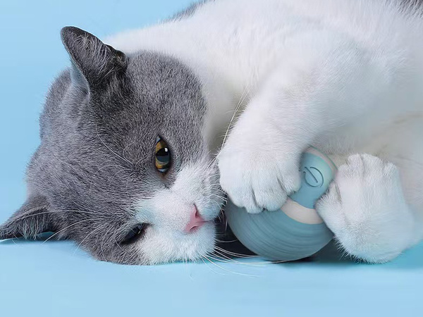 Juguete para gato perro bola de escape led vibración eléctrica usb bola