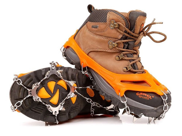Hiking crampons for shoes in the mountains spikes chains anti-slip 36-40