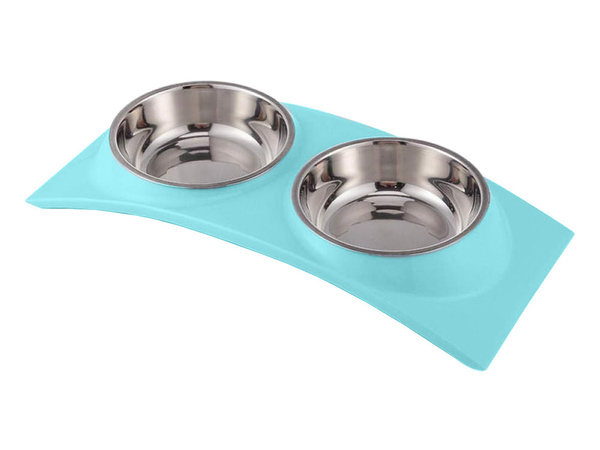Vasos de metal para perros y gatos 2pc set 0.4 l