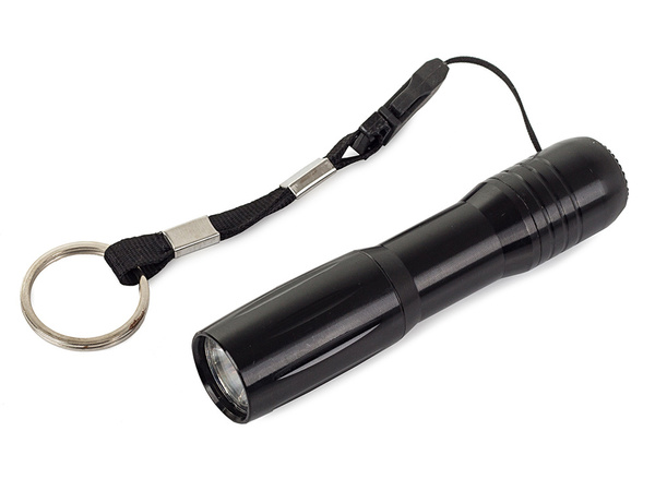 Taktická mini svítilna na klíče na baterie
