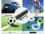 Batteriepumpe für fahrrad auto elektrischer kompressor 10 bar lcd