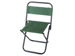 Folding tourist chair with backrest