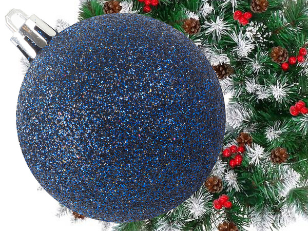 OZDOBY NA VÁNOČNÍ STROMEK SVÁTEČNÍ MODRÁ TŘPYTIVÁ HVĚZDA 8 / 6 / 5