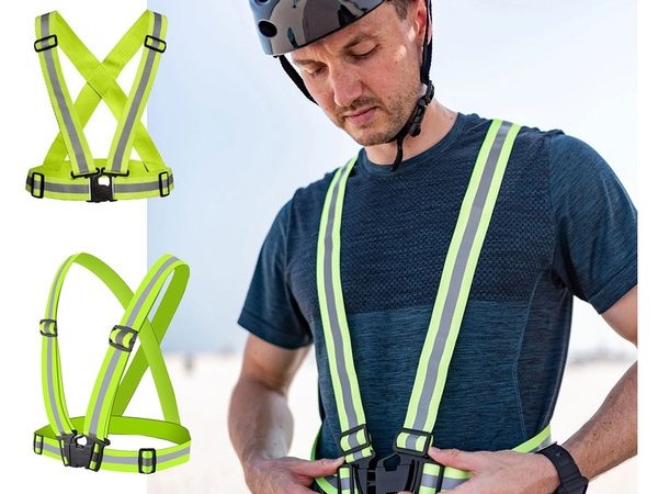 Odsevni pasovi jopič za motorno kolo tek