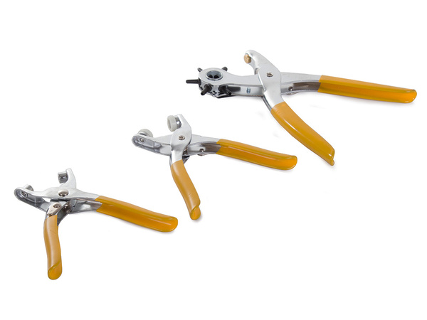 Leatherette komplekts perforēti caurumi kniedes cilpiņas skrūves