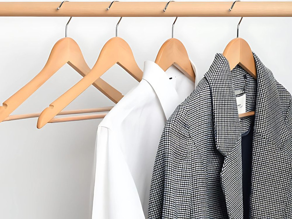 3x porte-bois lacqué pour vêtements set de porte-bois