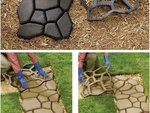 Mold for stone paving stone concrete cat's head