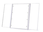 Miroir pliable avec support cosmétique pour maquillage, éclairé par led