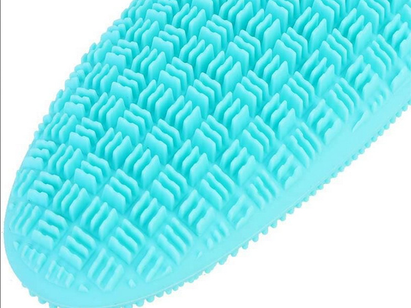 Silicone back massager brush