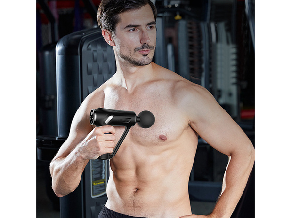 Pistola de masaje espalda cuerpo pierna masajeador fuerte pistola de masaje 4 puntas