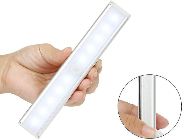 Luz de barra de armario autoadhesiva