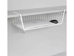 Cesta colgante bajo estante cesta metálica organizador cesta cocina blanco