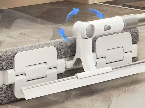Fensterreiniger für böden, drehbarer mikrofaser-wischer 2 in 1, teleskopisch