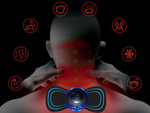 Elektrostimulátor pre brušné svaly krku mini ems massager 19 úrovní