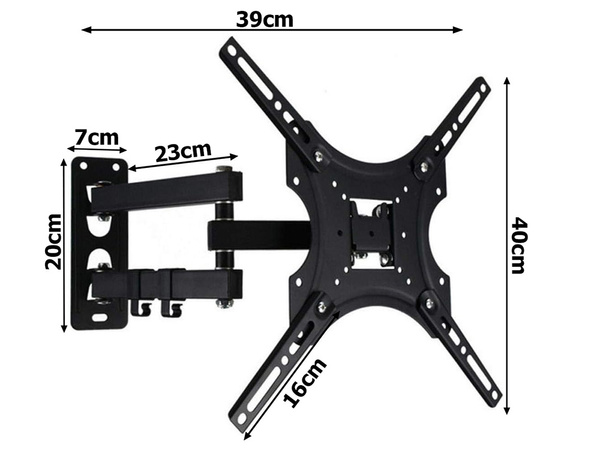 DREHBARE TV-HALTERUNG FÜR FERNSEHER, TV-HALTER 32-55, VERSTELLBAR