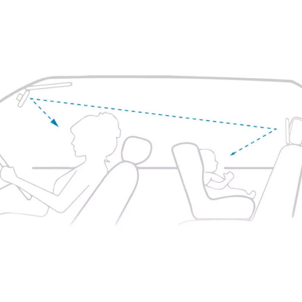 Mirror for observing a child in a car clear and safe