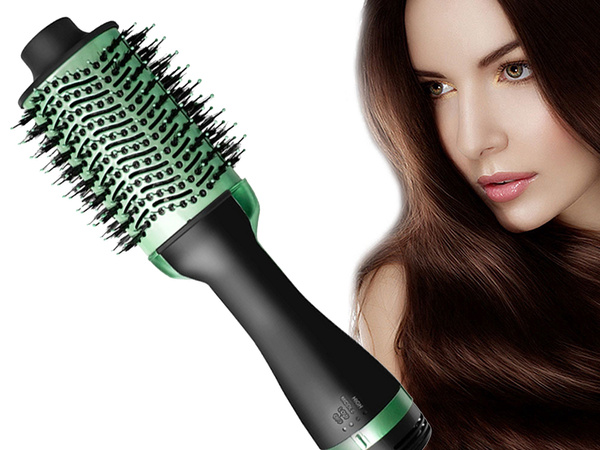 Secador de pelo rizador plancha de pelo cepillo grande 4 en 1