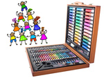 Artist's set for painting in case 150 pcs