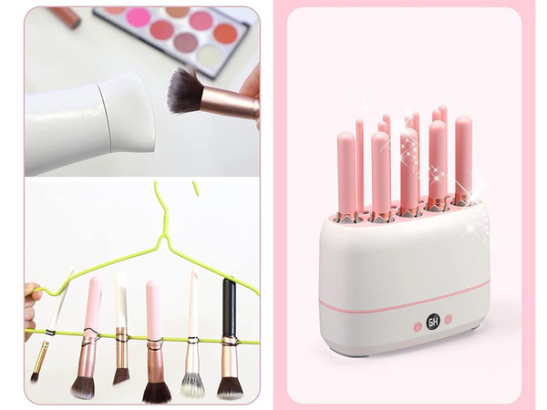 Elektryczna suszarka do pędzli do makijażu malowania na 12 pędzli timer