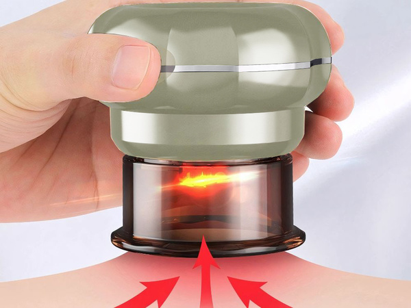 Chinese cupping vacuum massager with 12 suction power levels