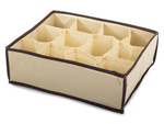 Organizador ropa interior calcetines cajón beige 12