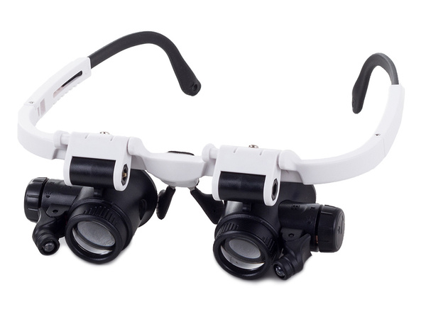 Lupa okulary zegarmistrzowskie naprawa 8x 23x led