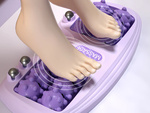 Pēdu masāžas plastikas roller 2x3 masāžas balls ar metāla balls
