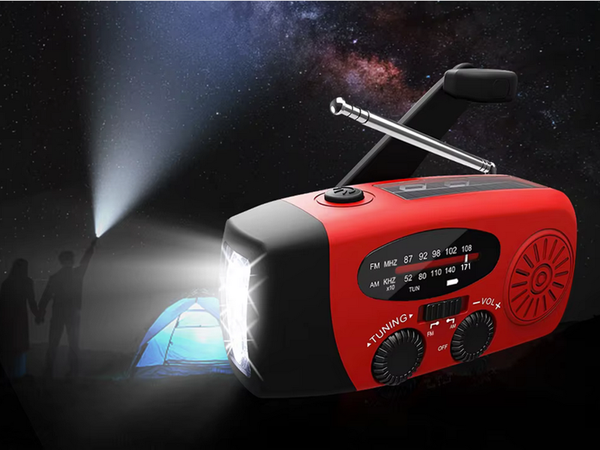 Radio lanternă reîncărcabilă solar dynamo manivelă powerbank usb de urgență