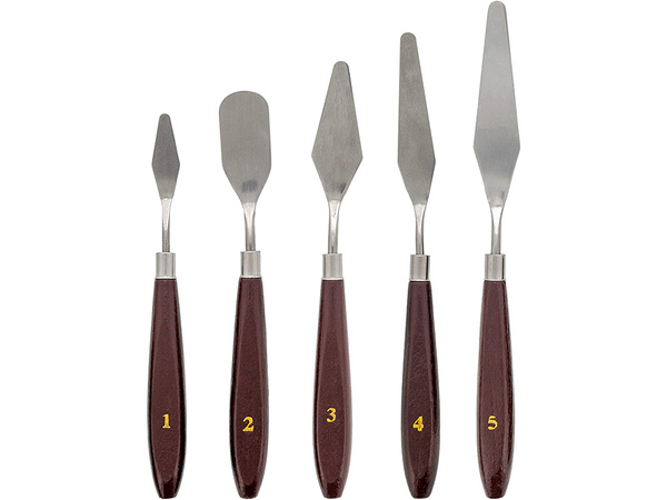 Set of painting spatulas 5 pieces