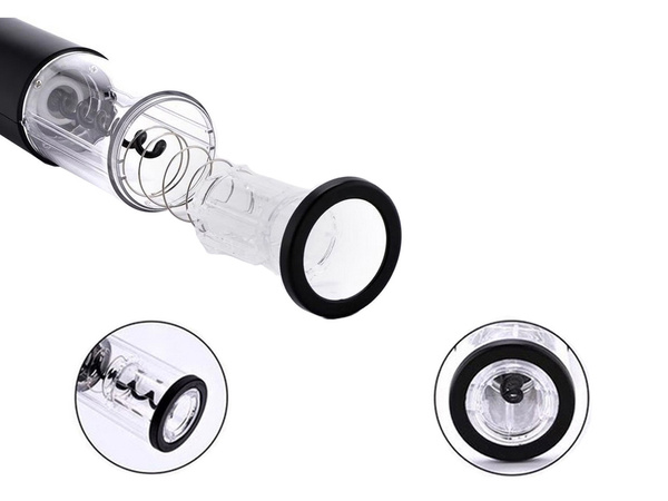 Electric corkscrew wine opener cutter