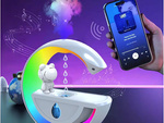 Zvlhčovač vzduchu s reproduktorom bluetooth led astronaut usb hmla rgb