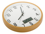 Wall clock large silent 30cm round pointer date temperature seconds