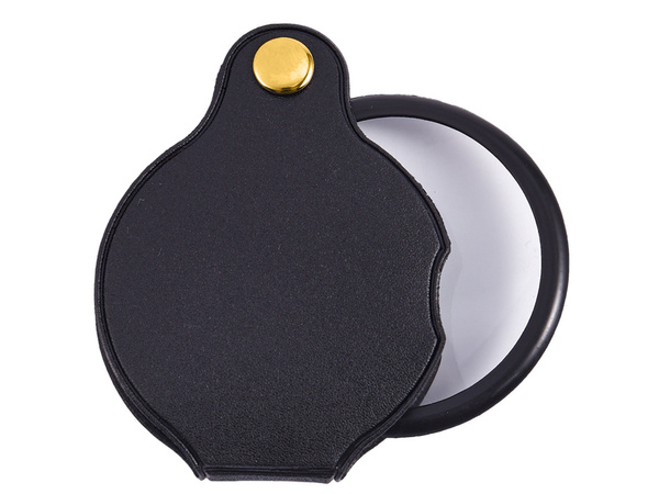 Lupa de bolsillo plegable pequeño estuche