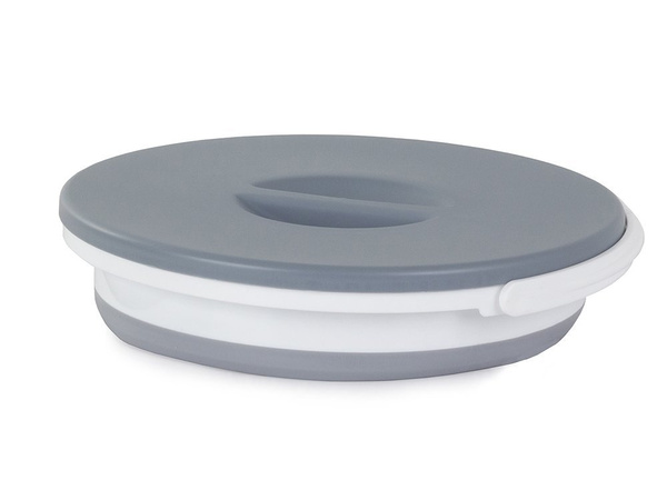 Cubo silicona tapa plegable 5l