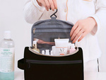 Reisekosmetiktasche ogranizer mit haken herren wasserdicht damen schwarz