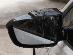 Universal rain cover for car mirrors, 2 pieces