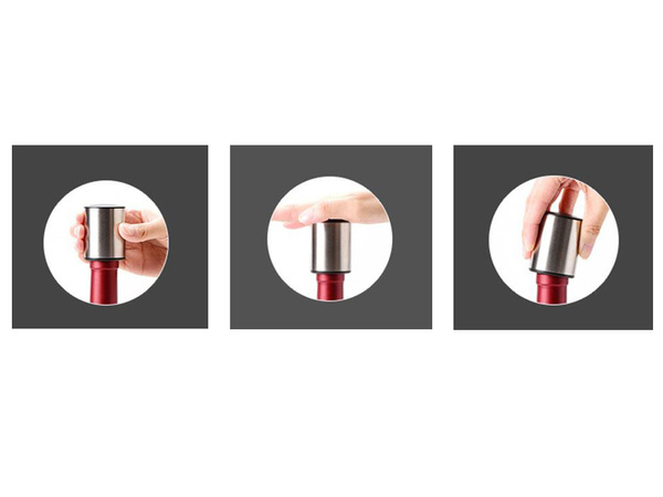 Vacuum wine stopper champagne bottle