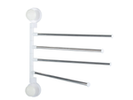 Porte-serviettes de salle de bain pivotant 4 bras