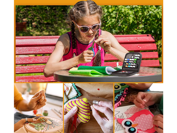 Siuvimo rinkinys siuvimo dėklas adatos siūlai smeigtukai