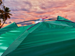 Beach tent beach screen uv protection semi-open garden tent with cover