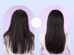 Hair straightener brush 2in1 electric cordless