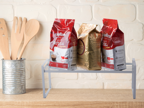 Etagère en métal à un seul niveau pour la cuisine, blanc