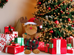 Rennes de noël dansant et chantant peluche de noël