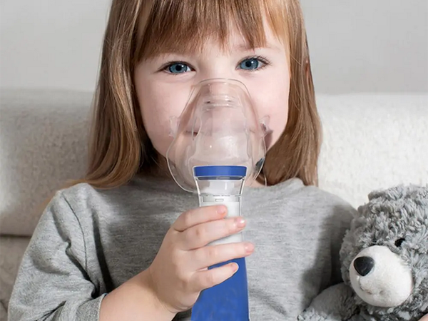 Inhalator nebulizator siateczkowy mesh przenośny bezprzewodowy cichy maska