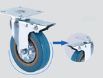Мебельное колесо 4 inch romanic brake metal current wheel 100mm