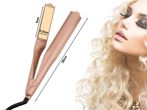 Hair straightener ceramic curling iron 2in1 twist