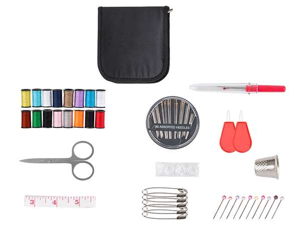 Siuvimo rinkinys siuvimo dėklas adatos siūlai smeigtukai