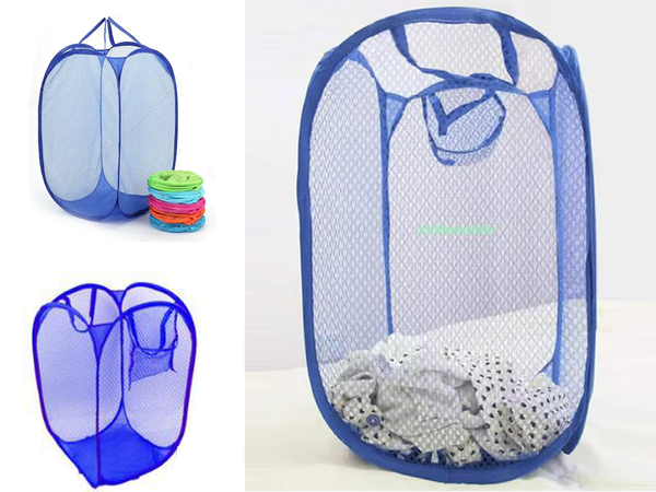 Cesto de ropa plegable para juguetes gran contenedor de almacenamiento asas