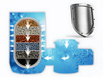 Wassererhitzer-filter ionisierendes filterelement für reines wasser