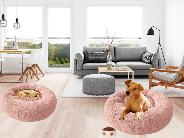 Chlupatý pelíšek pro kočky měkký polštářek na gauč 50 cm